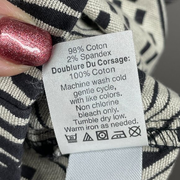 NEW J Crew Dress Womens 2 black aztec western sheath preppy classic - Picture 8 of 11